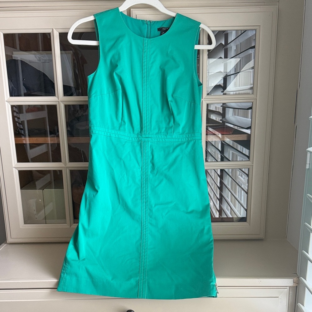 Ann Taylor Turquoise Sleeveless Midi Dress